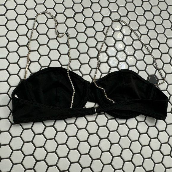 SHEIN faux diamond strap bra top size small - Picture 2 of 3